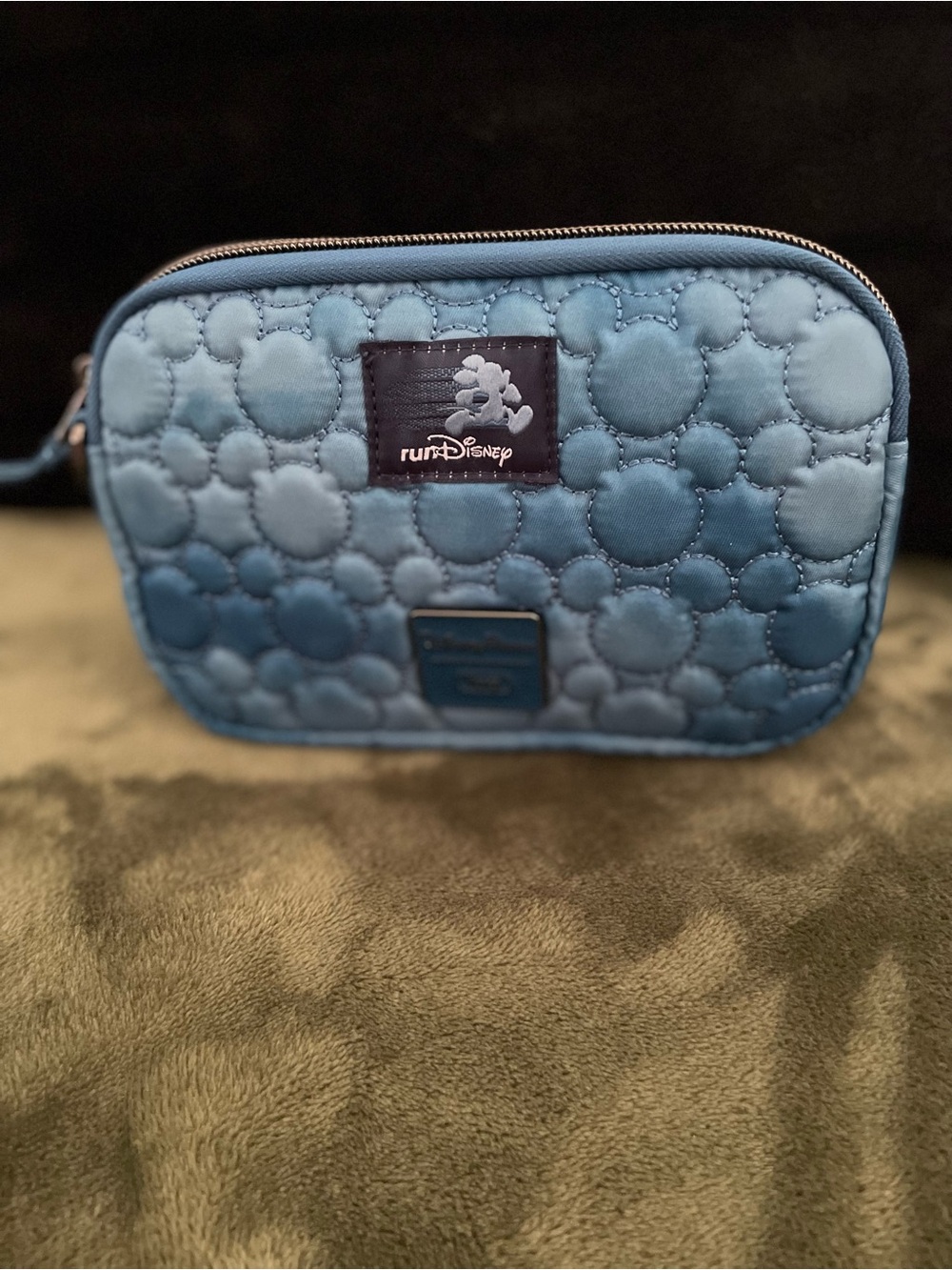 LUG Disney Parks runDisney Quilted Mickey Crossbody- Blue